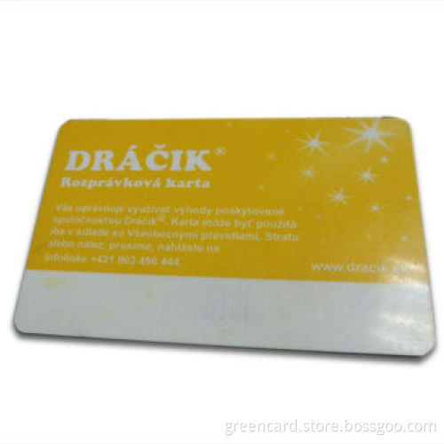 Business Card with 0.3, 0.5, and 0.76mm Thickness, Made of Plastic or Paper